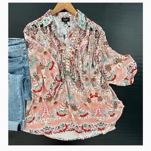 3/4 sleeve dolman blouse